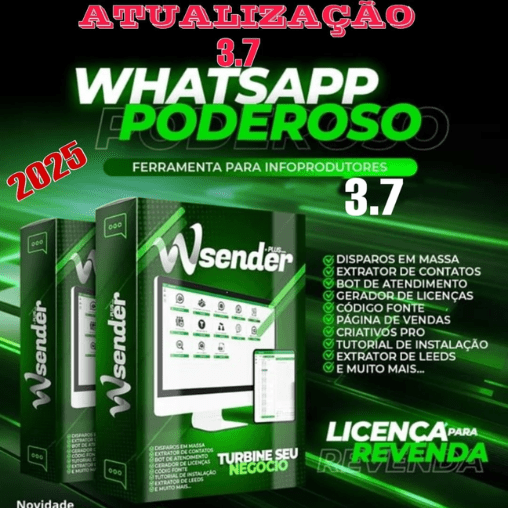 Wa Sender 3.7+ Wa Defender + Ativador Atualizado 2025
